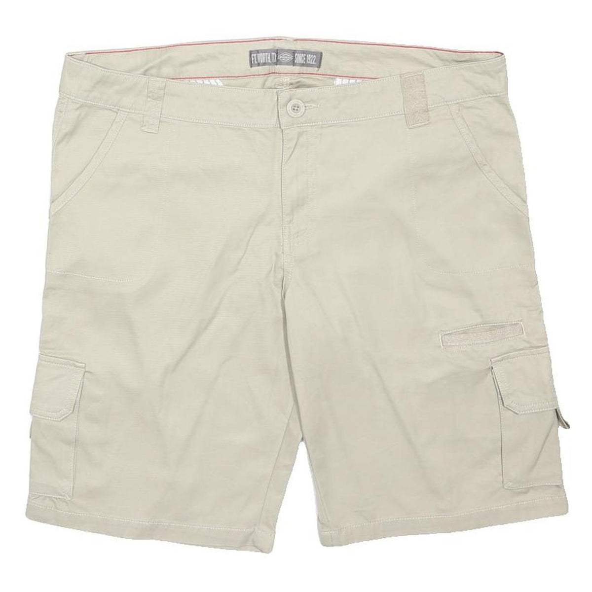 DICKIES Mens Shorts Beige Casual Cargo Plain XL W38 Durable Cotton Workwear