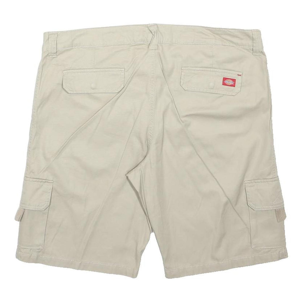 DICKIES Mens Shorts Beige Casual Cargo Plain XL W38 Durable Cotton Workwear