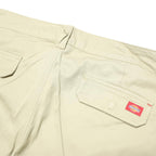 DICKIES Mens Shorts Beige Casual Cargo Plain XL W38 Durable Cotton Workwear