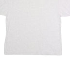 ONEITA Mens White Grey Graphic T-Shirt XL Short Sleeve Crew Neck Cotton