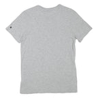 ADIDAS Mens Grey Football Graphic T-Shirt S Short Sleeve Crew Neck Casual