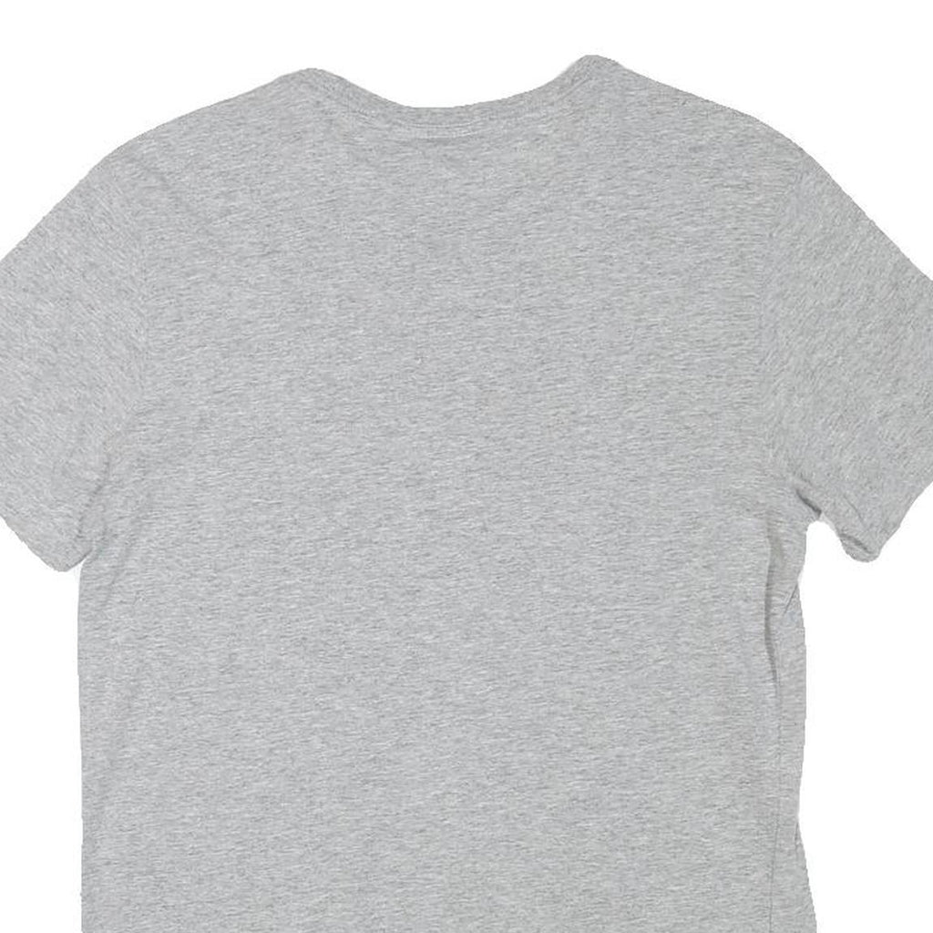 ADIDAS Mens Grey Football Graphic T-Shirt S Short Sleeve Crew Neck Casual