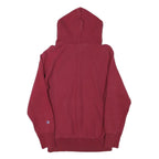 CHAMPION Womens Maroon Hoodie M Cotton Blend Pullover Casual Sweatshirt