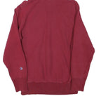 CHAMPION Womens Maroon Hoodie M Cotton Blend Pullover Casual Sweatshirt