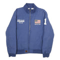 MCGREGOR Mens Blue Down Puffer Jacket L Zip Winter Team U.S.A Mount Slalom