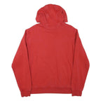 NIKE Mens Red Hoodie Pullover L Cotton Blend Casual Sportswear