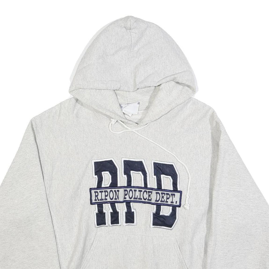 LEE Womens Grey Ripon Police Dept. Pullover Hoodie L