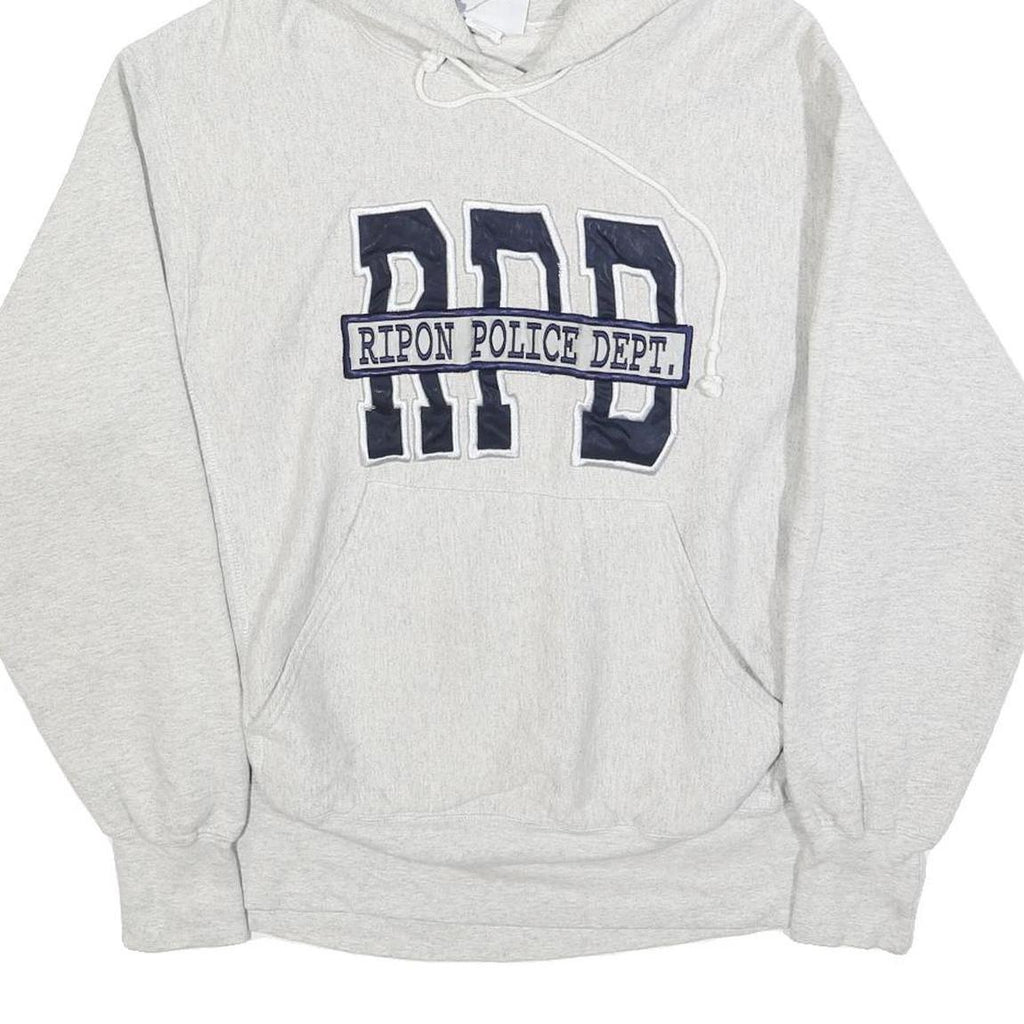 LEE Womens Grey Ripon Police Dept. Pullover Hoodie L