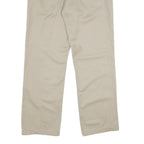 CARHARTT Mens Beige Polyester Blend Regular Straight Trousers W34 L32 Workwear
