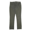 TOMMY HILFIGER Womens Regular Fit Straight Leg Denim Green W32 L34 Zip Cotton