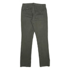 TOMMY HILFIGER Womens Regular Fit Straight Leg Denim Green W32 L34 Zip Cotton