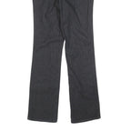 BRITZZY Womens Jeans Black Slim Straight Denim W28 L30 Embroidered Pockets