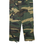 Womens Polyester Blend Regular Fit Camouflage Zip Closure Trousers W32 L30 Cargo