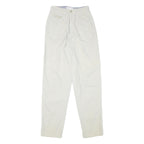 SEGRETS Womens Cotton Blend White Relaxed Straight Trousers W24 L30 Stylish