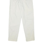 SEGRETS Womens Cotton Blend White Relaxed Straight Trousers W24 L30 Stylish