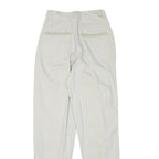 SEGRETS Womens Cotton Blend White Relaxed Straight Trousers W24 L30 Stylish