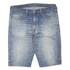 LEVI'S Mens Denim Blue Casual Shorts L W36 Cotton Blend Classic Fit Zip Pocket