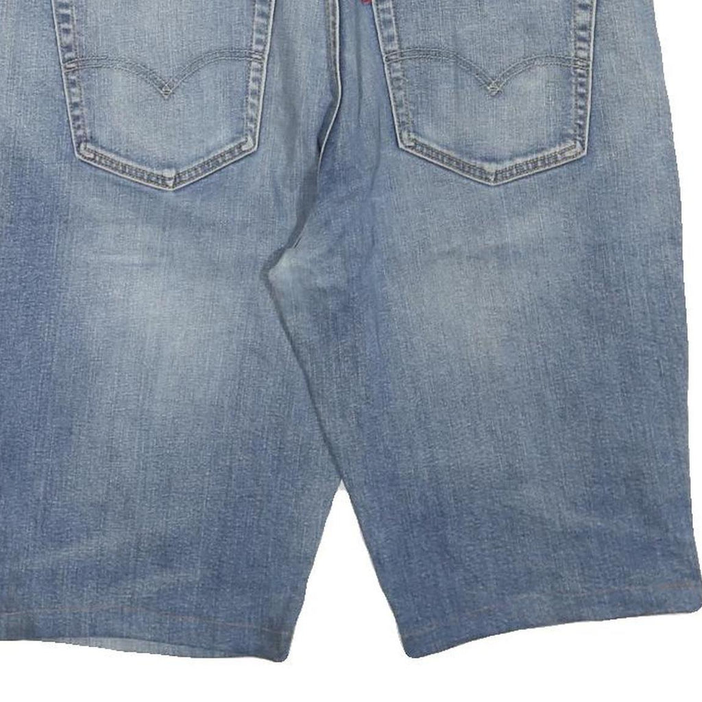 LEVI'S Mens Denim Blue Casual Shorts L W36 Cotton Blend Classic Fit Zip Pocket