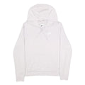 NIKE Womens White Pullover Hoodie S Lightweight Cotton Blend Casual