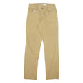 CARHARTT Mens Cotton Blend Beige Relaxed Straight Trousers W30 L33 Workwear
