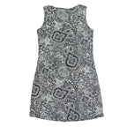 BIAGGINI Womens Tank Dress Black Paisley Sleeveless Knee Length L