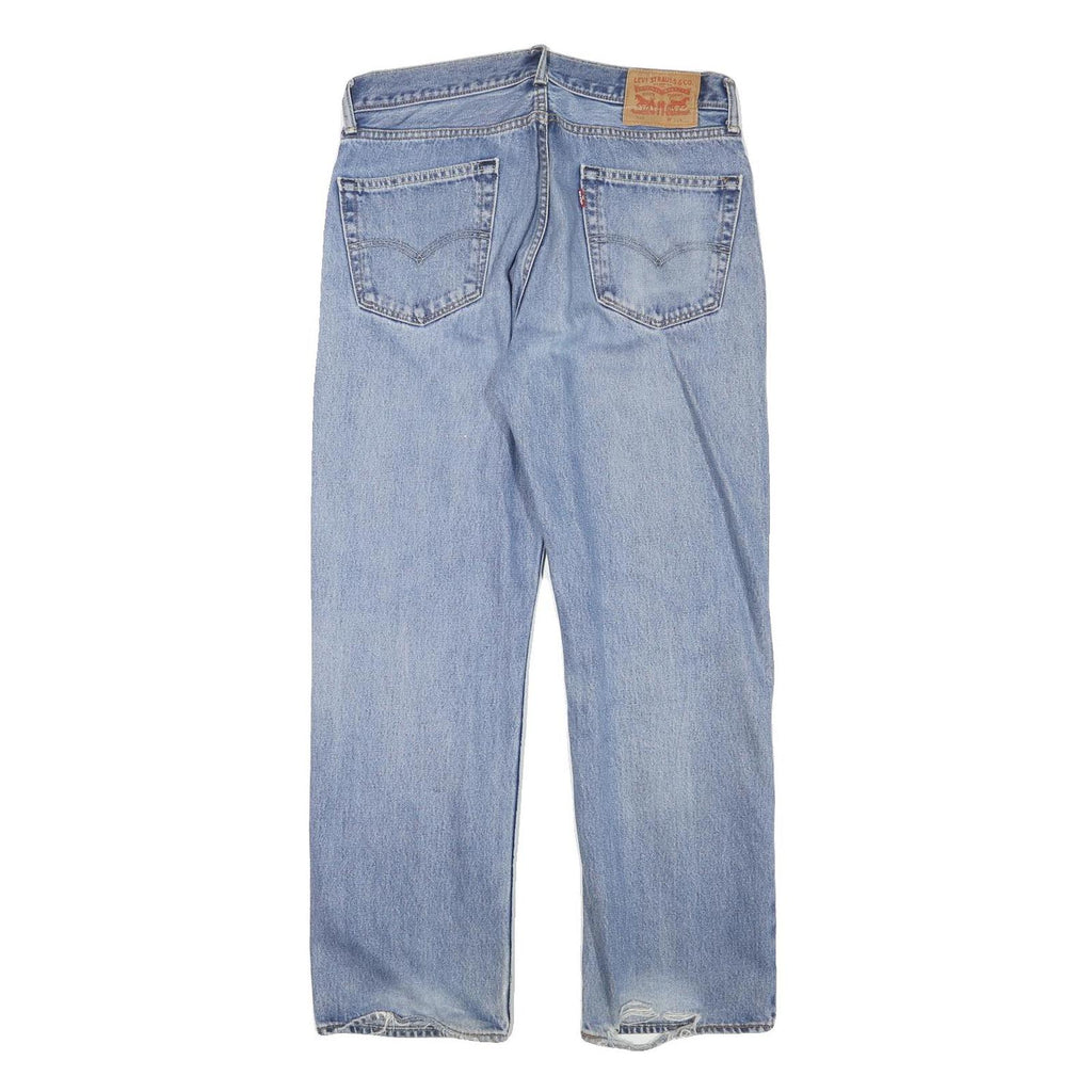 LEVI'S Mens Jeans Blue Regular Straight Denim Medium W32 L29 Classic Zip Closure