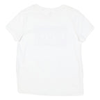 LEVI'S Womens White Cotton Blend Graphic T-Shirt S Short Sleeve Crew Neck