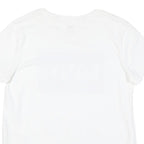 LEVI'S Womens White Cotton Blend Graphic T-Shirt S Short Sleeve Crew Neck