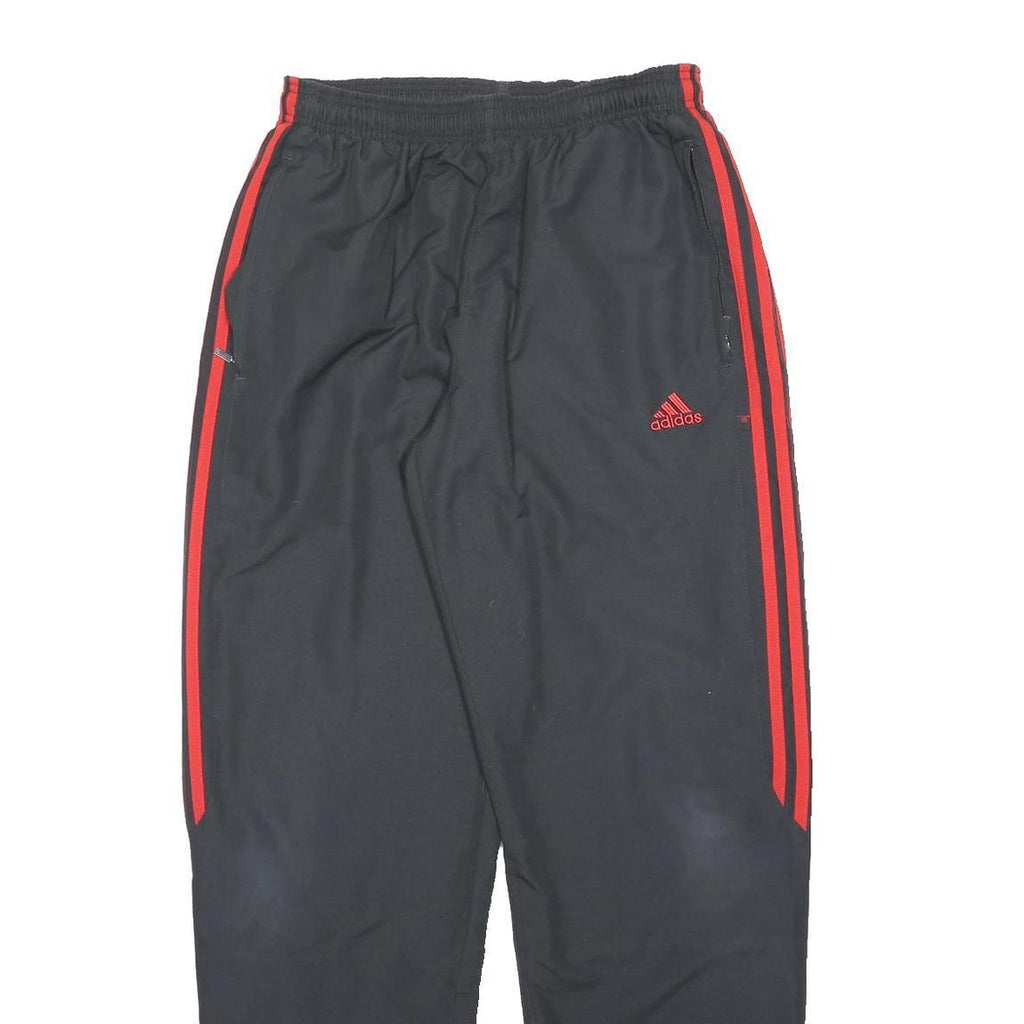 ADIDAS Mens Joggers Black & Red Slim Tapered M W28 L31 Sportswear