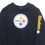 NFL PITTSBURGH STEELERS Mens T-Shirt Black Long Sleeve USA 2XL