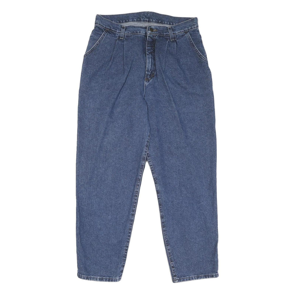 LEE Mens Loose Fit Blue Denim Jeans W32 L29 Classic Cotton Zip Pockets