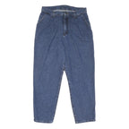 LEE Mens Loose Fit Blue Denim Jeans W32 L29 Classic Cotton Zip Pockets