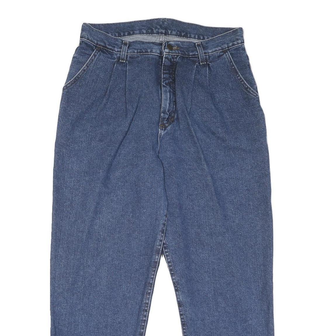 LEE Mens Loose Fit Blue Denim Jeans W32 L29 Classic Cotton Zip Pockets