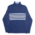 CHAPS Mens Sweatshirt Blue 1/4 Zip M