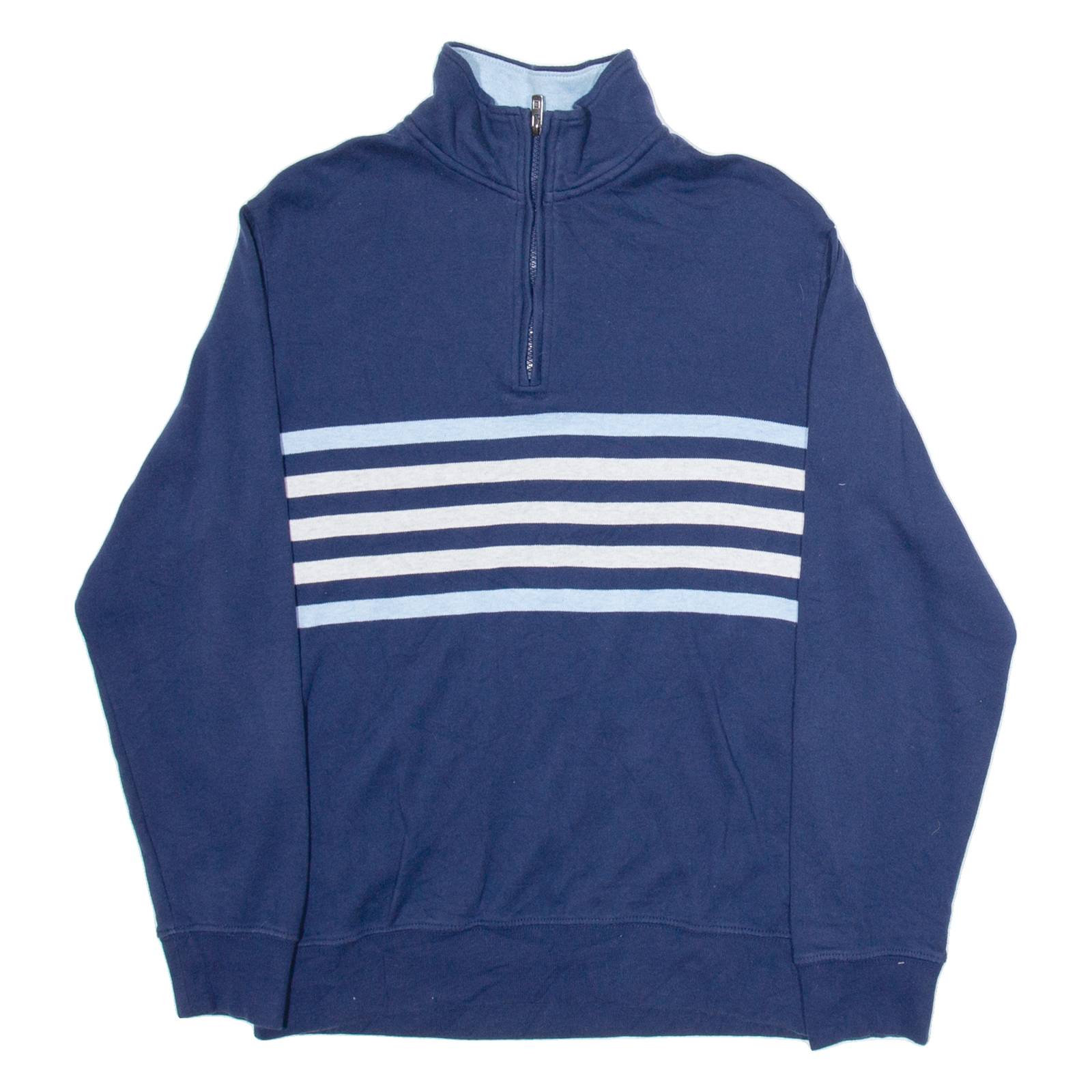 CHAPS Mens Sweatshirt Blue 1/4 Zip M