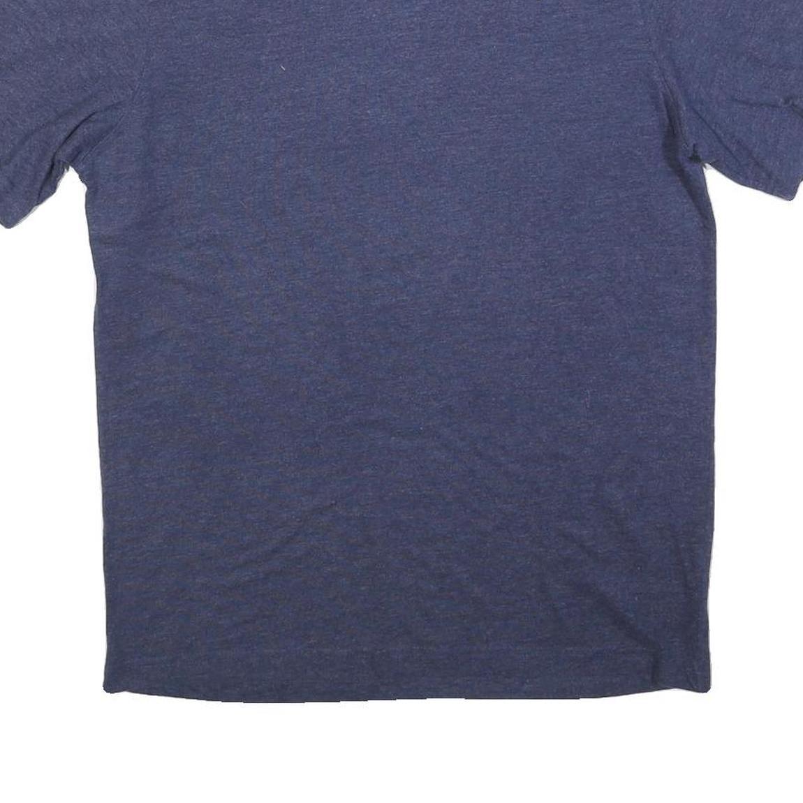 CHAMPION Mens Blue Jersey T-Shirt M Short Sleeve Crew Neck Branded Logo Comfort