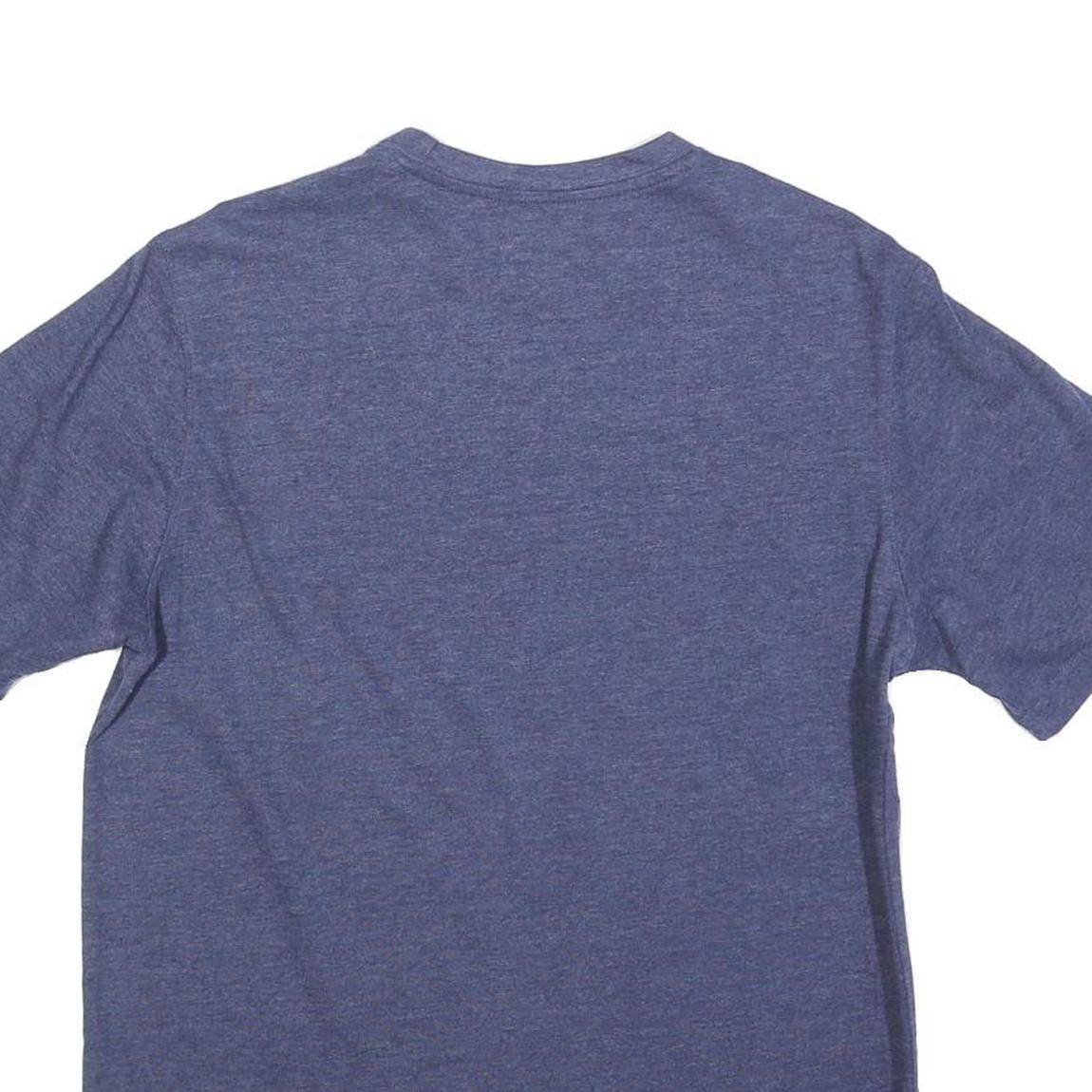 CHAMPION Mens Blue Jersey T-Shirt M Short Sleeve Crew Neck Branded Logo Comfort