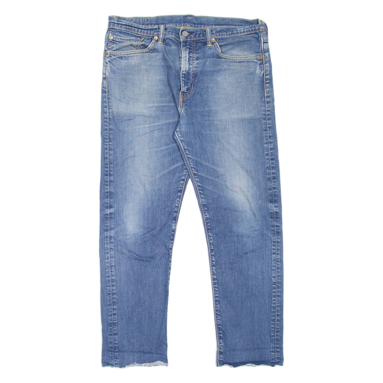 LEVI'S 508 Jeans Mens Blue Regular Tapered Stone Wash W34 L26