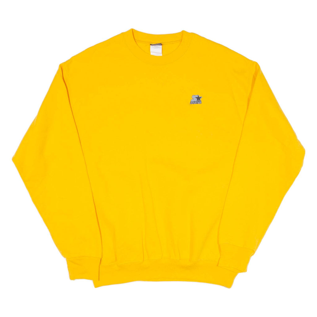 STARTER Mens Sweatshirt Yellow M
