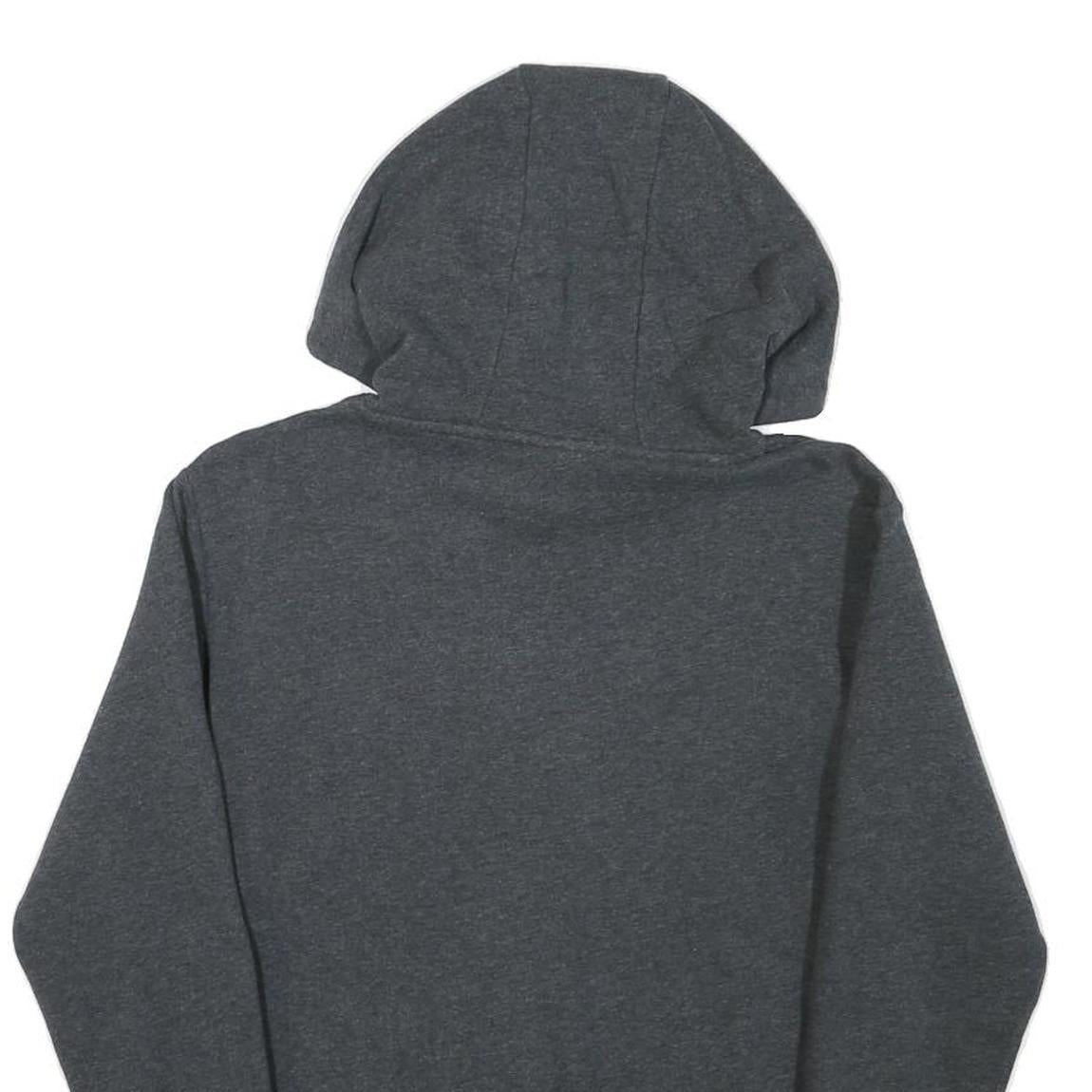 ELLESSE Womens Grey Hoodie UK 6 Cotton Blend Pullover Casual Sweatshirt