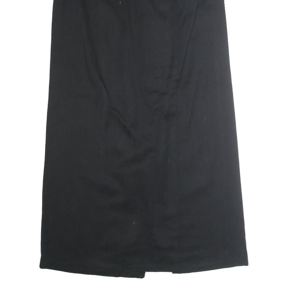 STOCKERPOINT Womens Black Polyester Straight Long Skirt Size M Button Detail