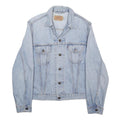LEVI'S Womens Blue Denim Jacket M Cotton Classic Button Closure Casual Wear
