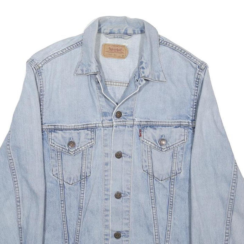 LEVI'S Womens Blue Denim Jacket M Cotton Classic Button Closure Casual Wear
