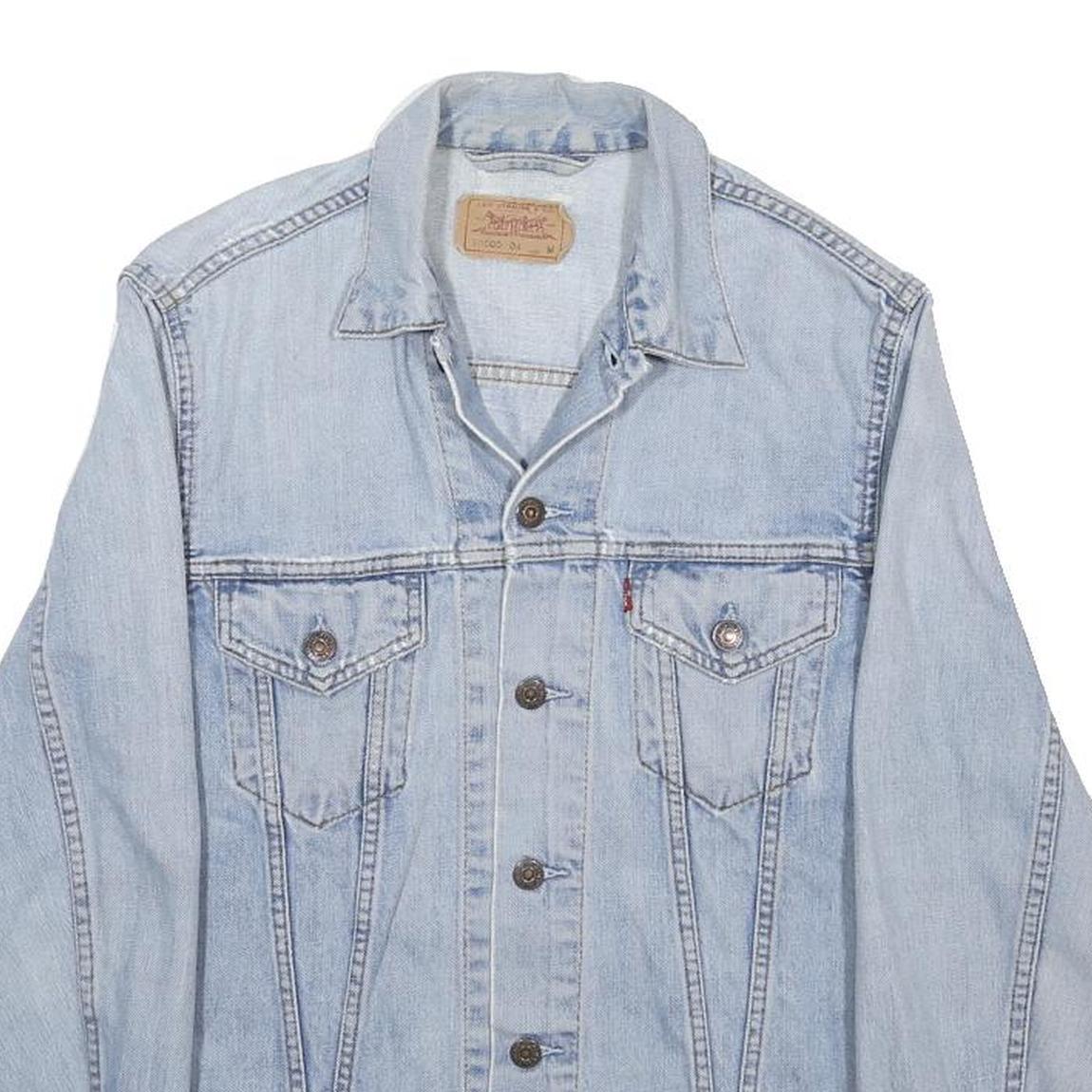 LEVI'S Womens Blue Denim Jacket M Cotton Classic Button Closure Casual Wear
