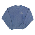WEK Mens Blue Collared 2XL Sweatshirt Cotton Blend Pullover Casual