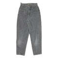 REACTION Womens Jeans Grey Relaxed Straight Denim Medium W26 L29 Casual Zip