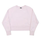 NIKE Womens Pink Crew Neck XS Cotton Blend Pullover Sweatshirt Sportswear