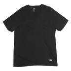 CAT Mens Black Graphic T-Shirt XL Short Sleeve Crew Neck Cotton Comfort