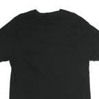 CAT Mens Black Graphic T-Shirt XL Short Sleeve Crew Neck Cotton Comfort