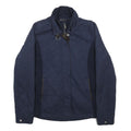 TOMMY HILFIGER Womens Navy Blue Quilted Jacket S Polyester Blend Zip Casual